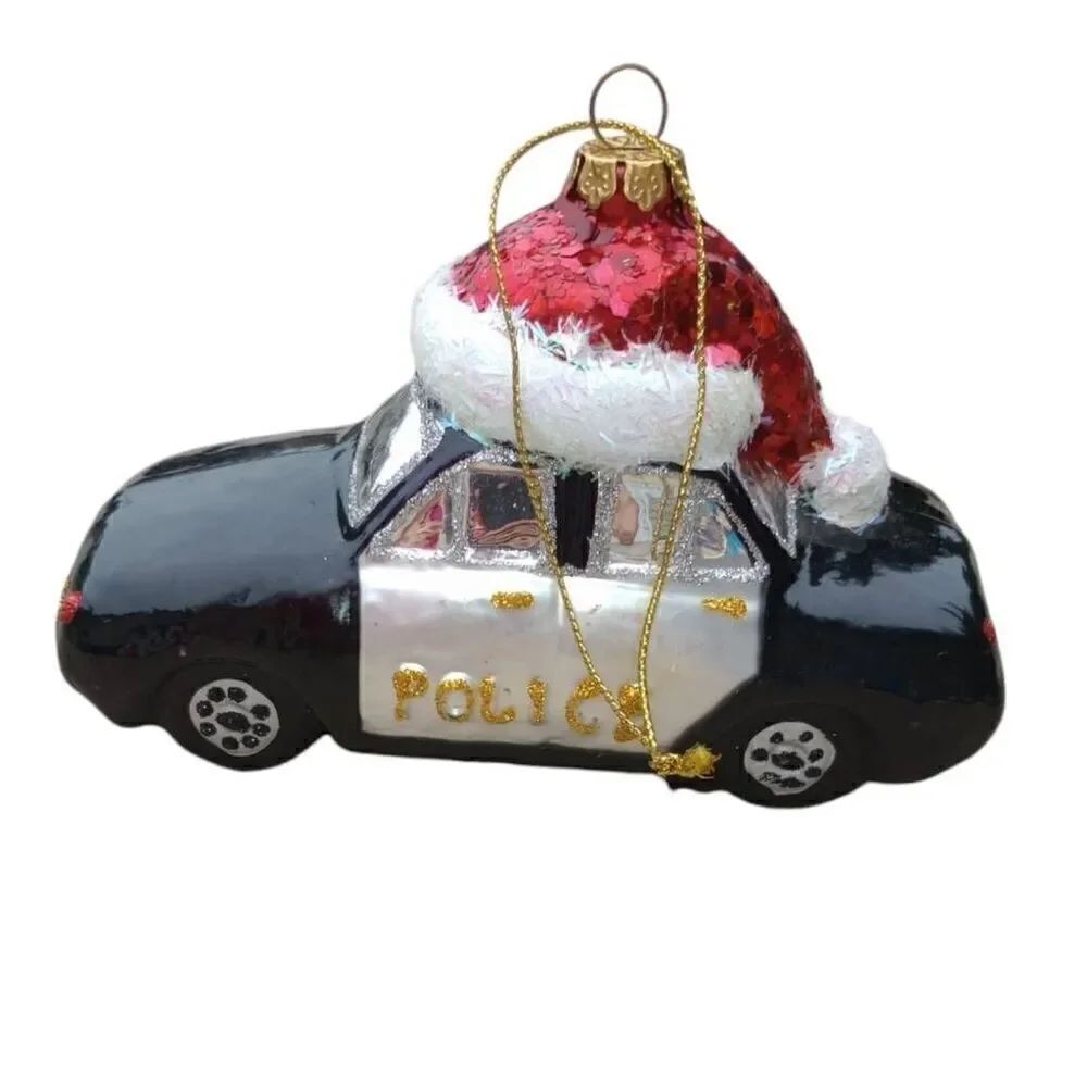 Police car Christmas ornaments